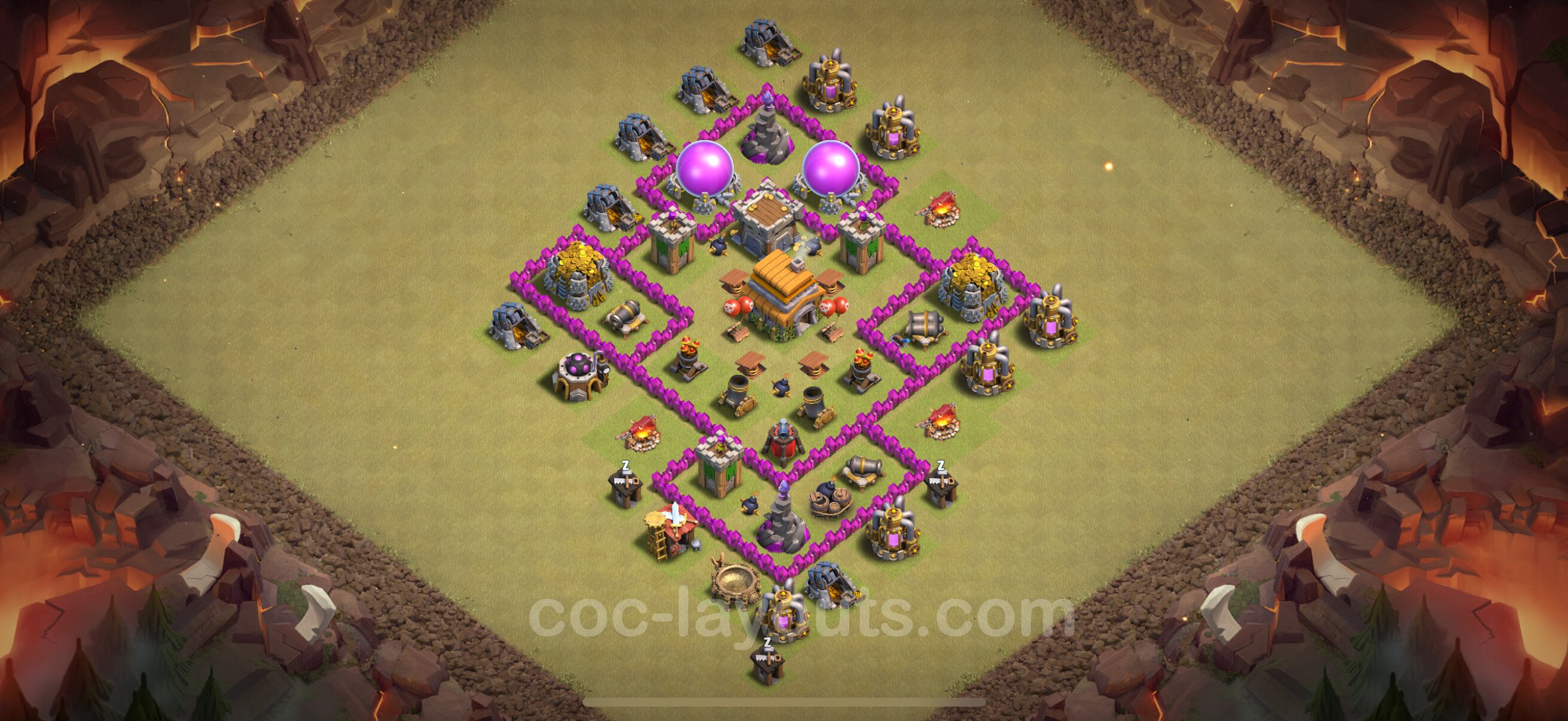TH6 Die War Base vom RH6 #52