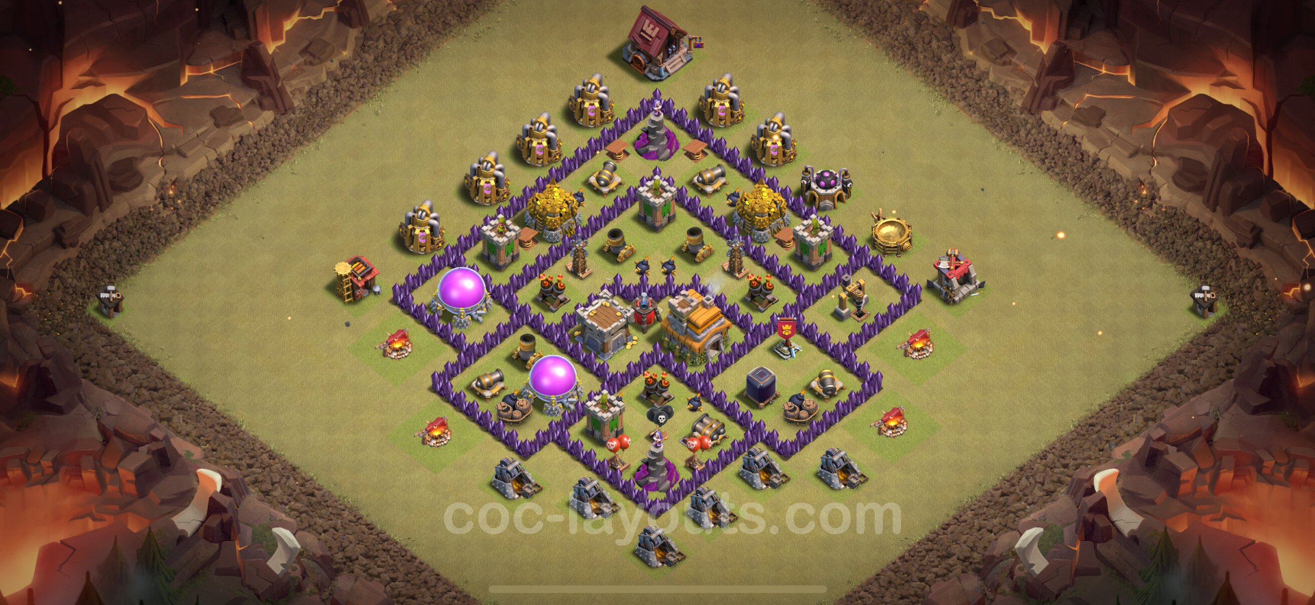 TH7 Die Anti 2 Sterne War Base vom RH7 #136