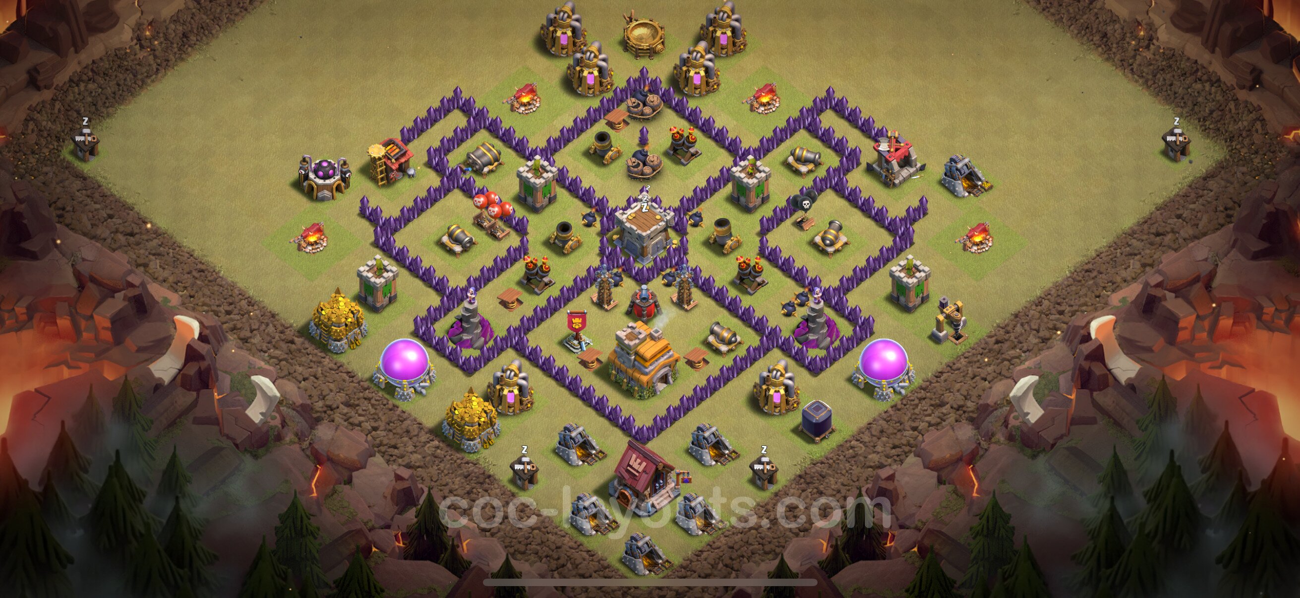 TH7 Die Anti 3 Sterne War Base vom RH7 #142