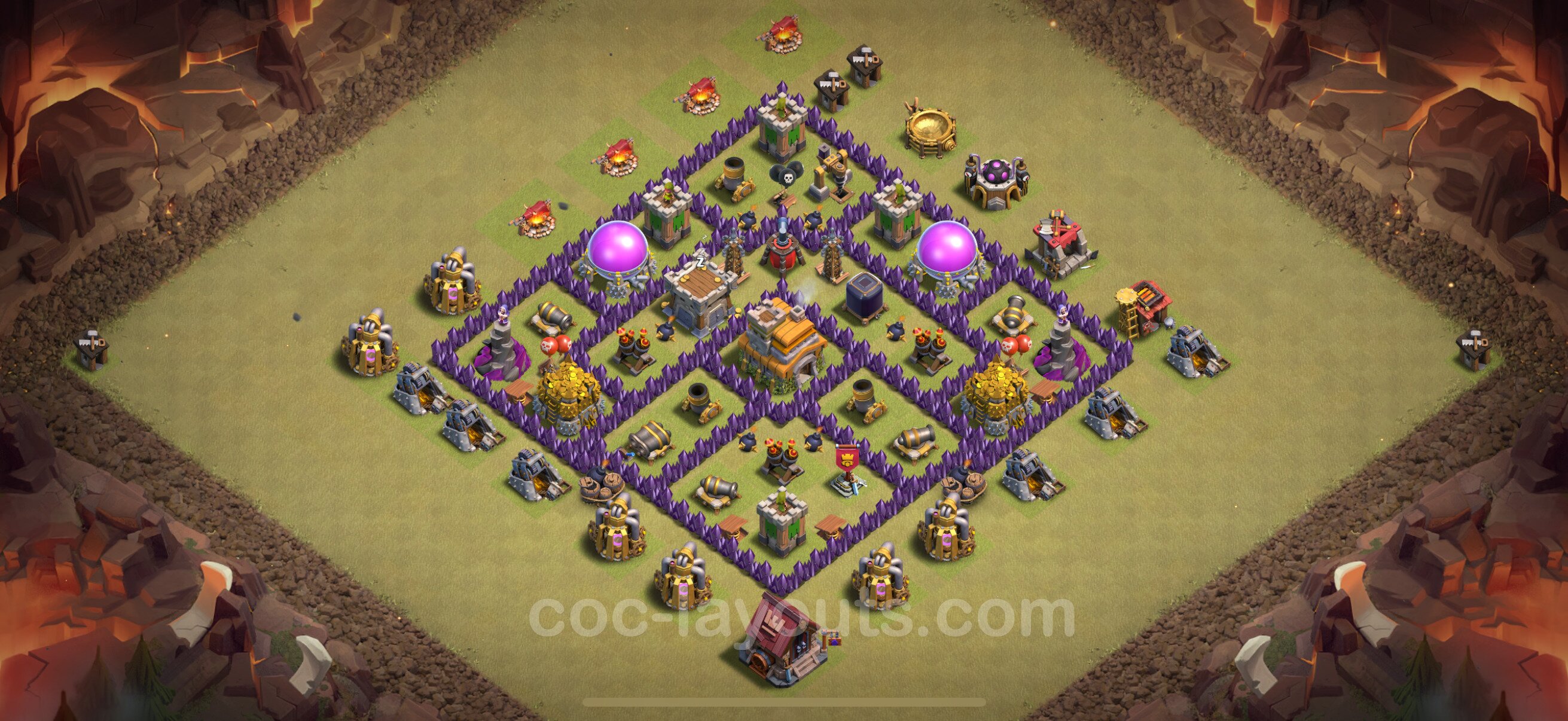 TH7 Die Anti 2 Sterne War Base vom RH7 #133