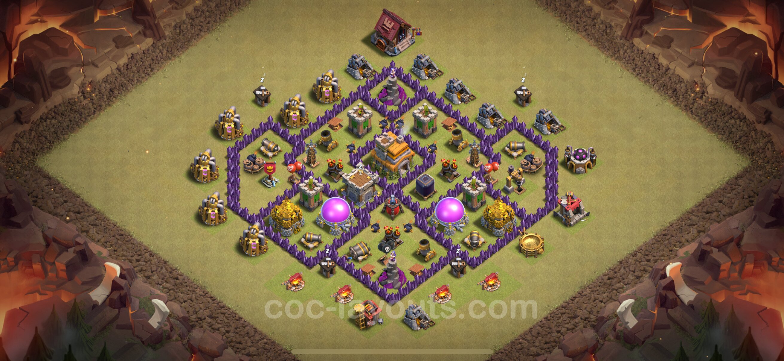 TH7 Die Anti 3 Sterne War Base vom RH7 #135