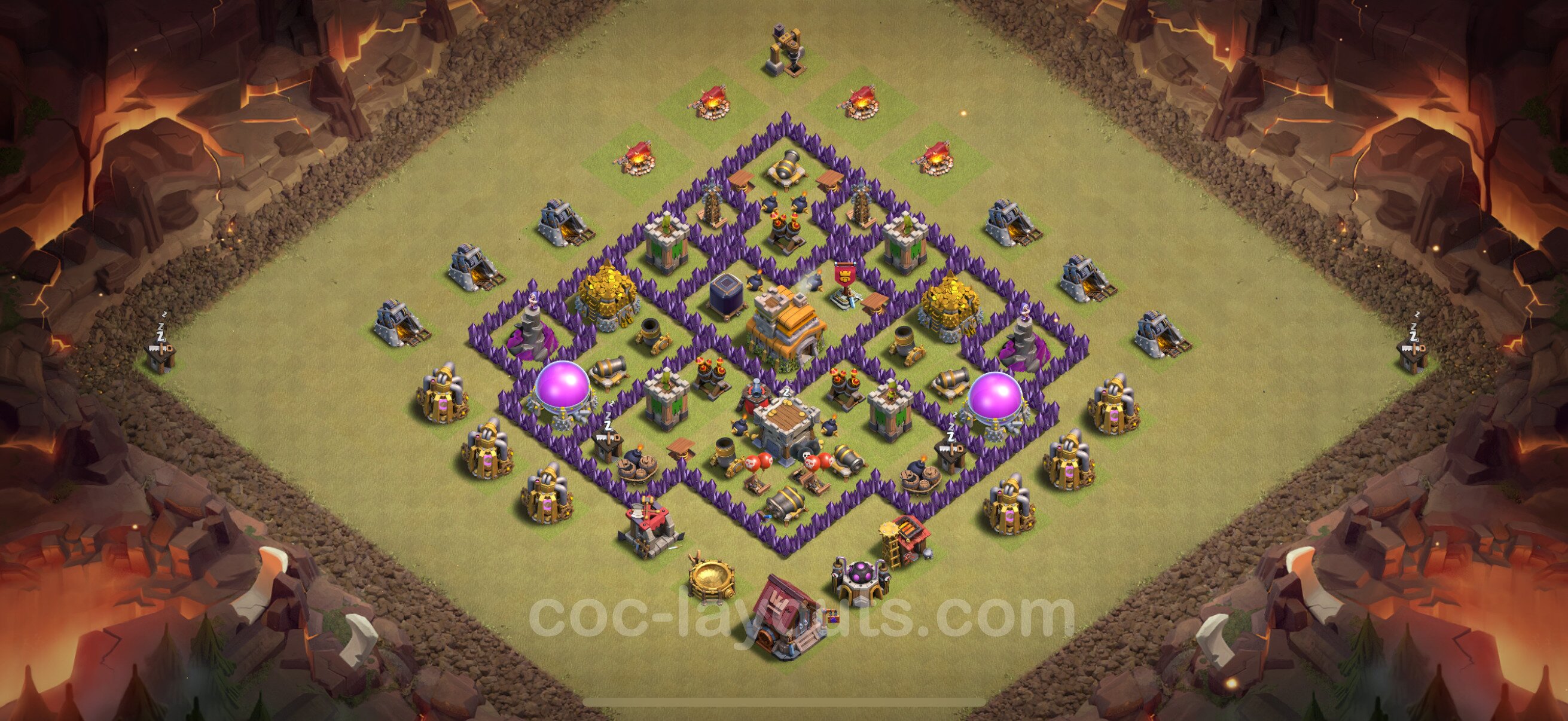 TH7 Die Anti 3 Sterne War Base vom RH7 #134