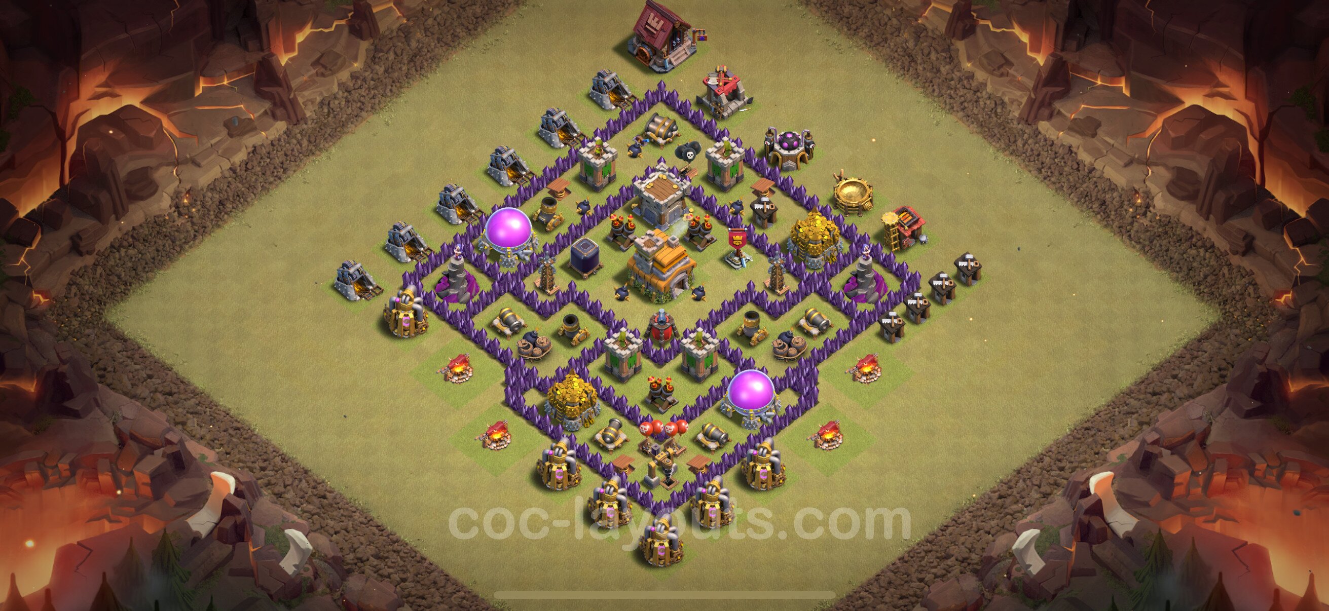 TH7 Die Anti 3 Sterne War Base vom RH7 #130