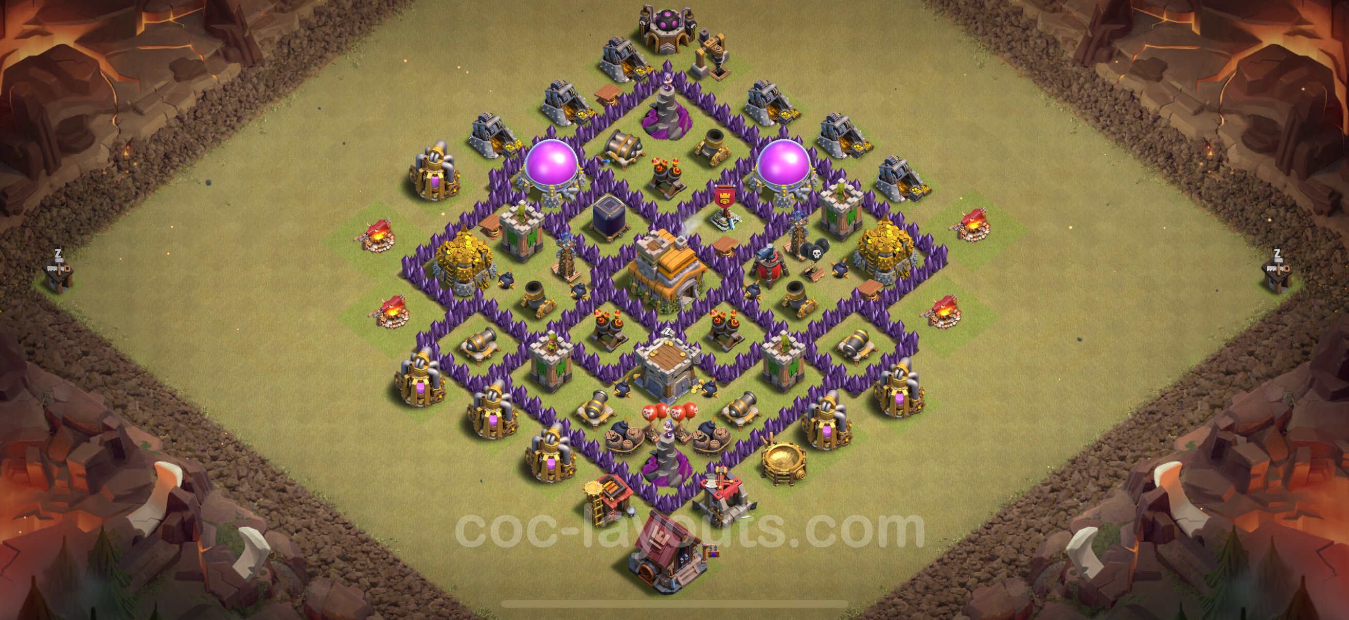 TH7 Die Anti 2 Sterne War Base vom RH7 #139