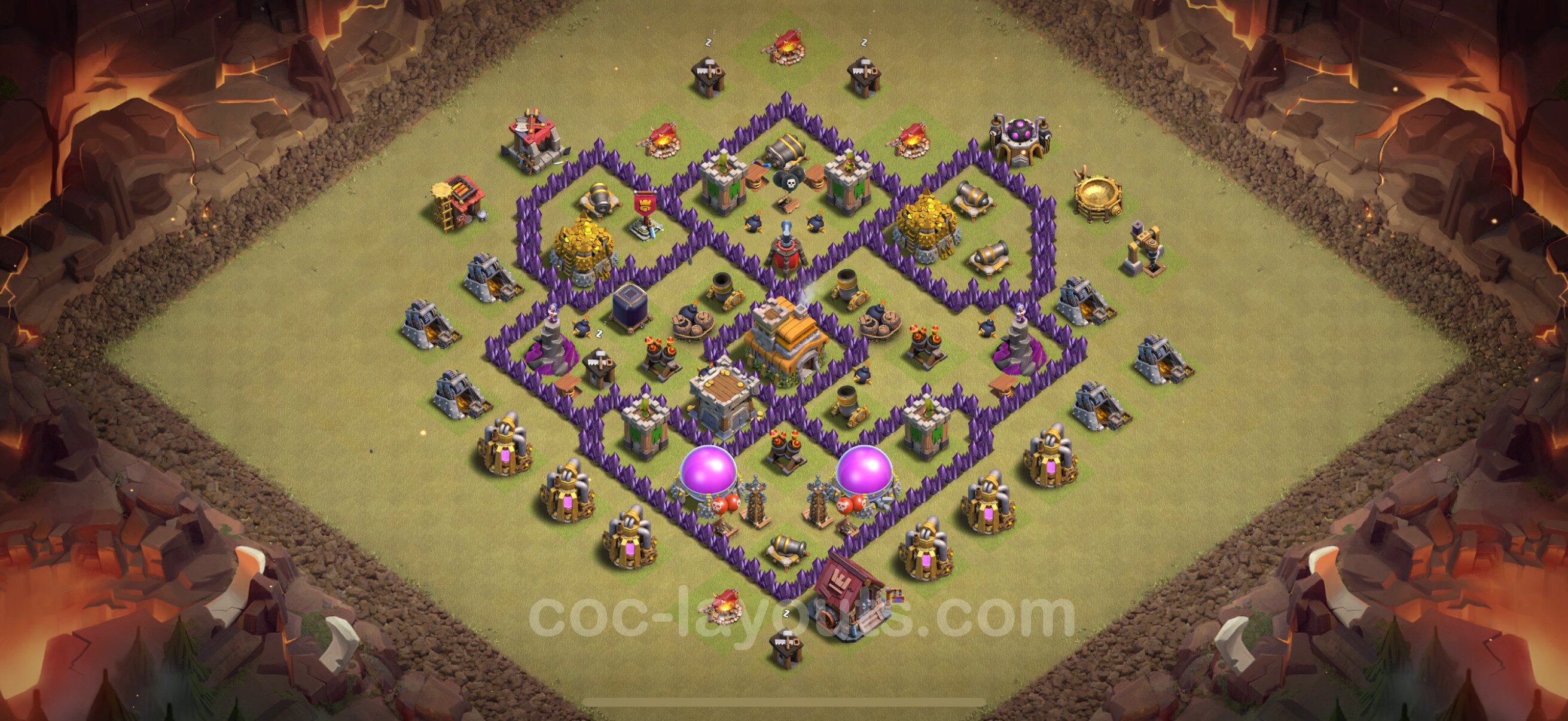 TH7 Die Anti 2 Sterne War Base vom RH7 #132