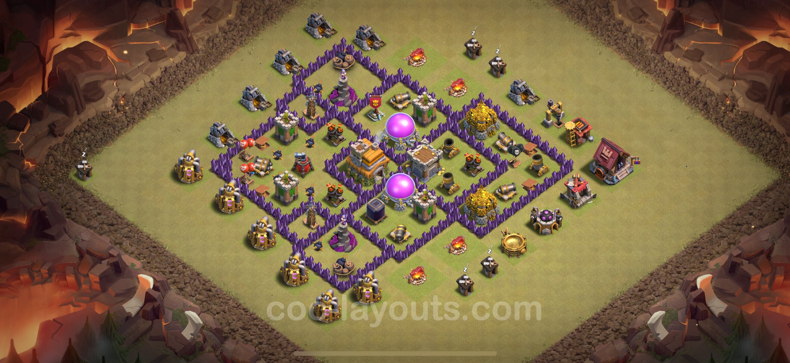 TH7 Die Anti 2 Sterne War Base vom RH7 #131
