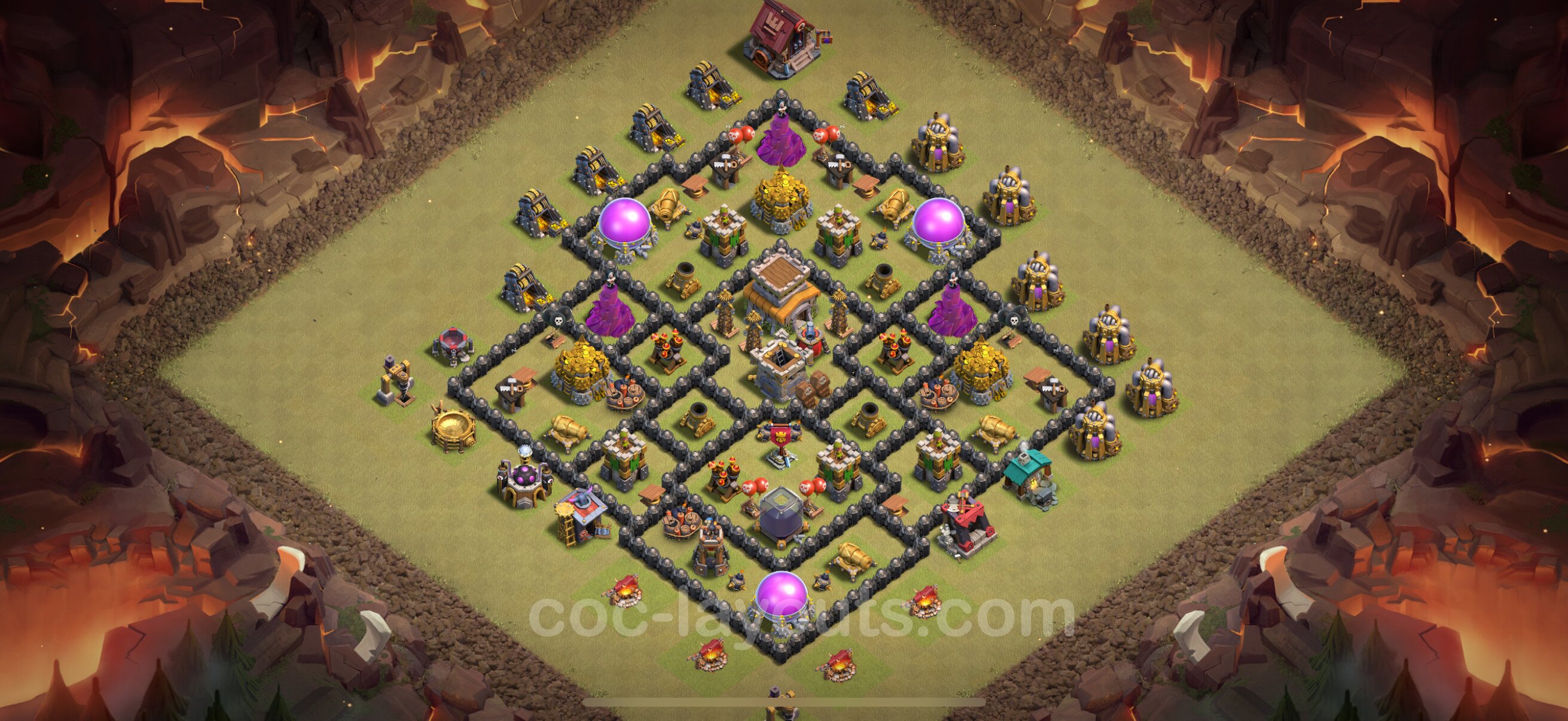 TH8 Die Anti 2 Sterne War Base vom RH8 #123