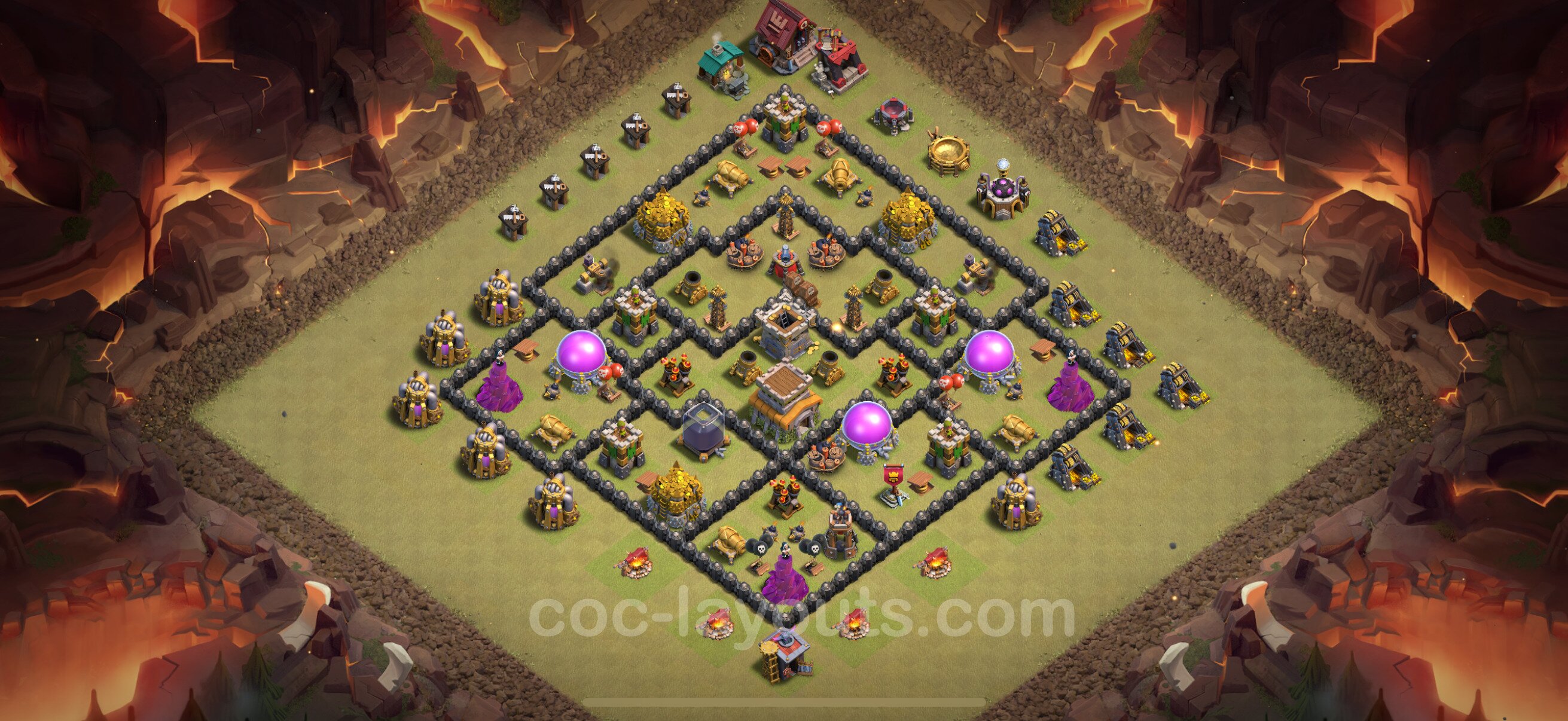 TH8 Die Anti 3 Sterne War Base vom RH8 #121