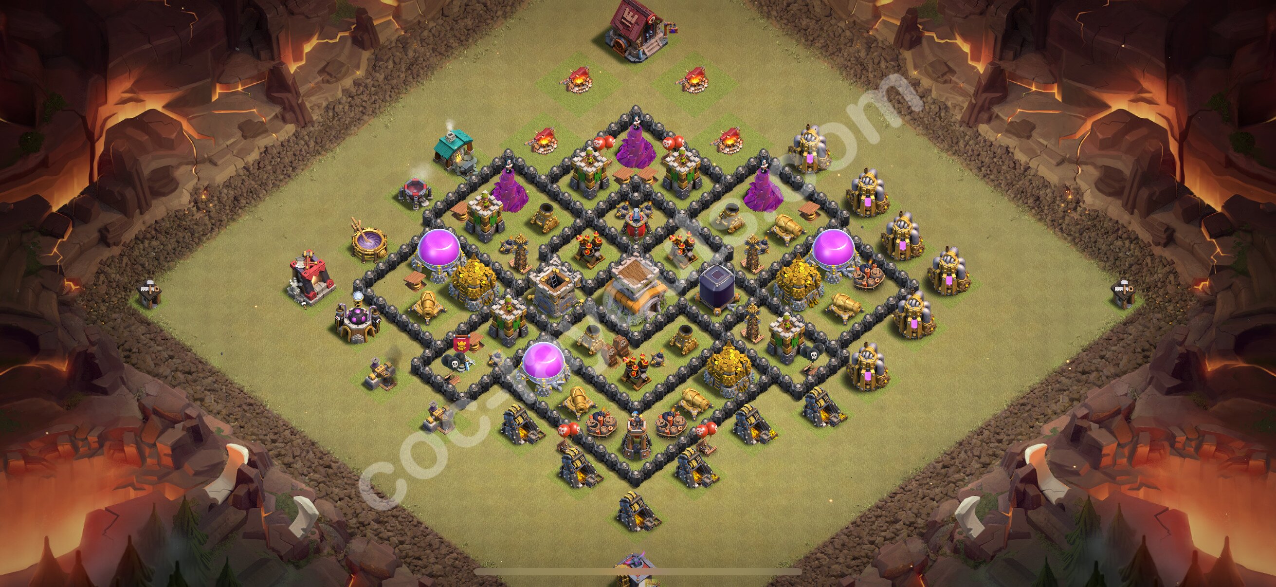 TH8 Die Anti 3 Sterne War Base vom RH8 #135