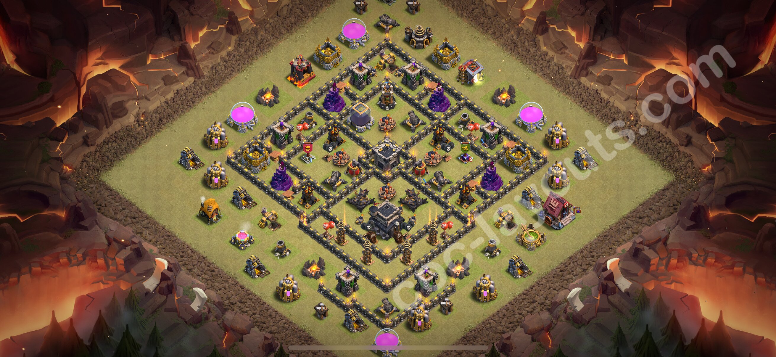 TH9 Die Anti 3 Sterne War Base vom RH9 #116