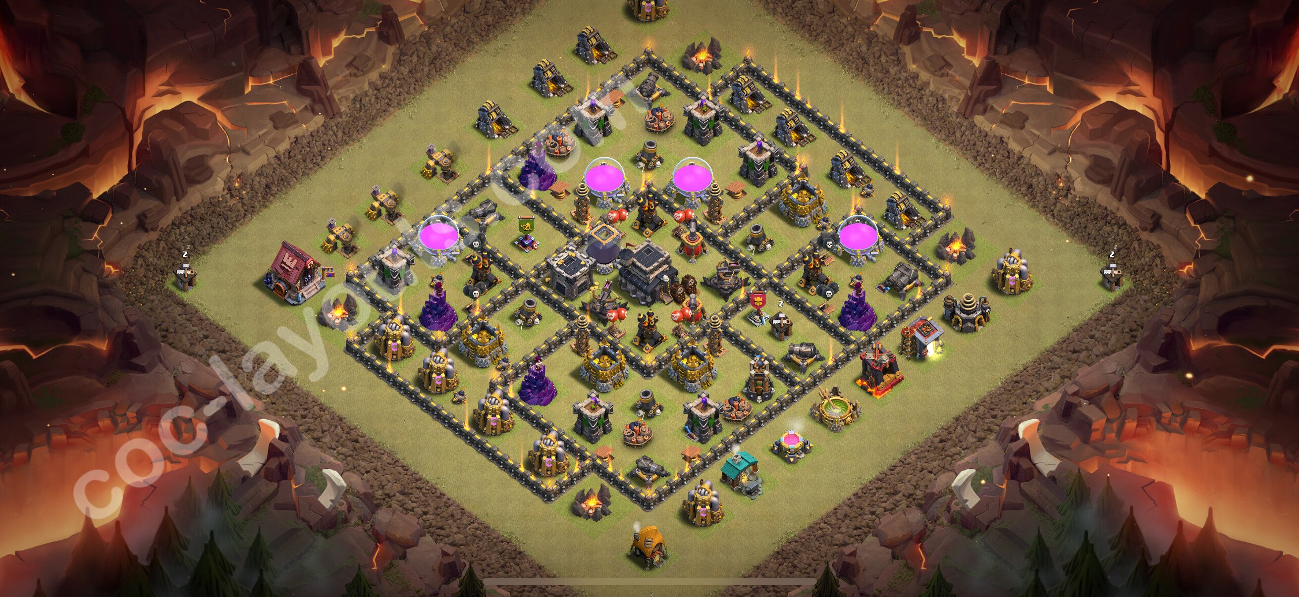 TH9 Die Anti 3 Sterne War Base vom RH9 #118