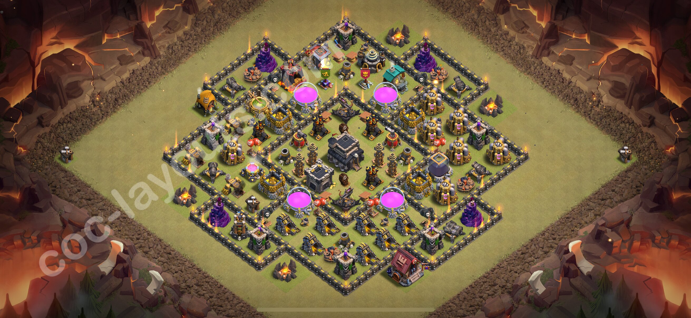 TH9 Die Anti 3 Sterne War Base vom RH9 #123
