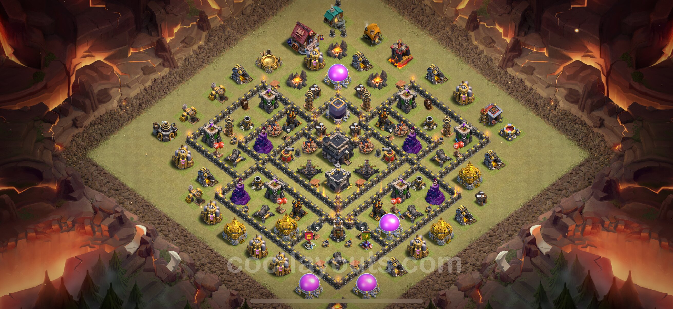 TH9 Die Anti 2 Sterne War Base vom RH9 #113