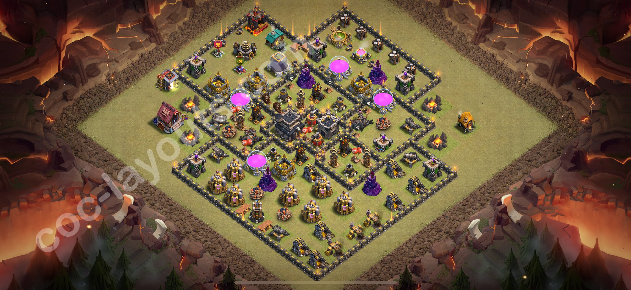 TH9 Die Anti 3 Sterne War Base vom RH9 #120