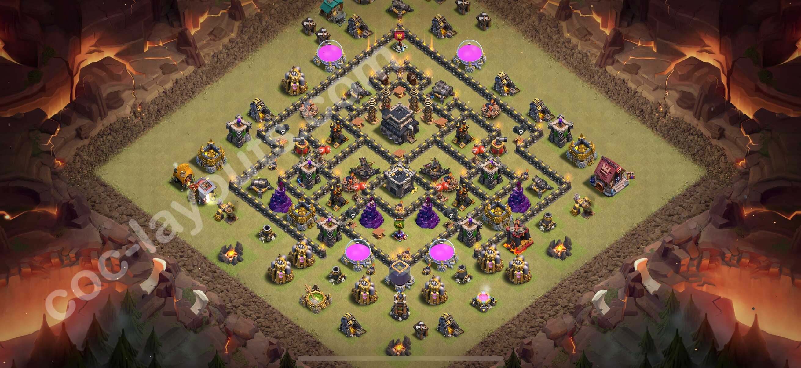 TH9 Die Anti 2 Sterne War Base vom RH9 #128