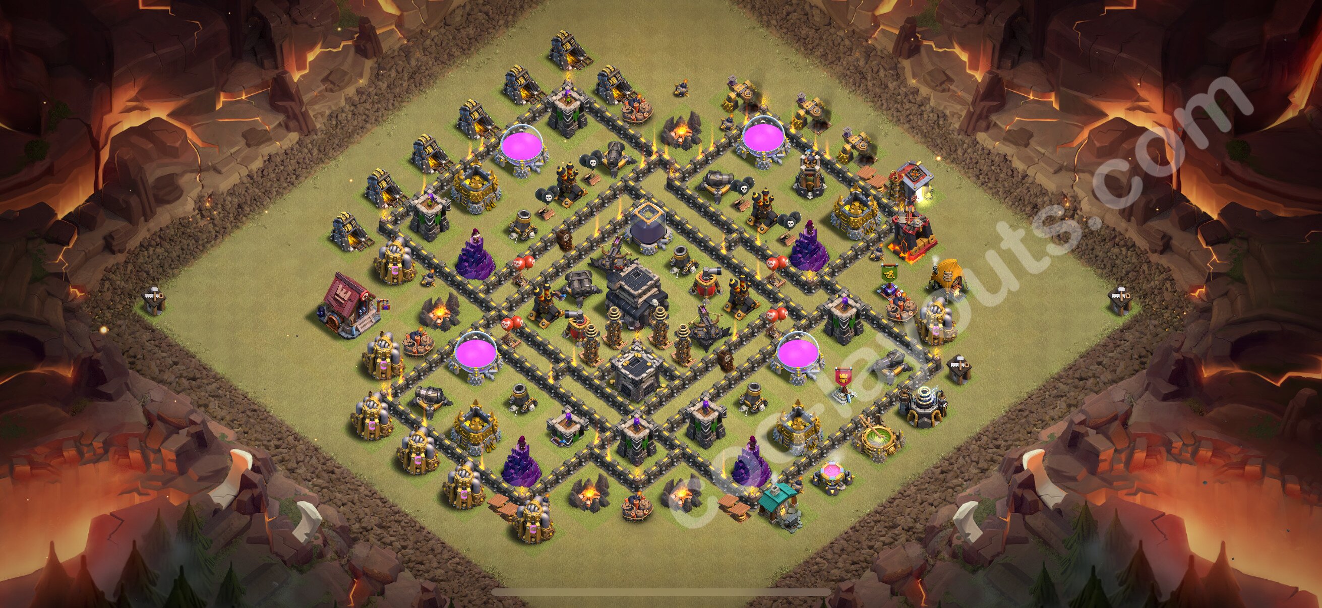 TH9 Die Anti 3 Sterne War Base vom RH9 #126