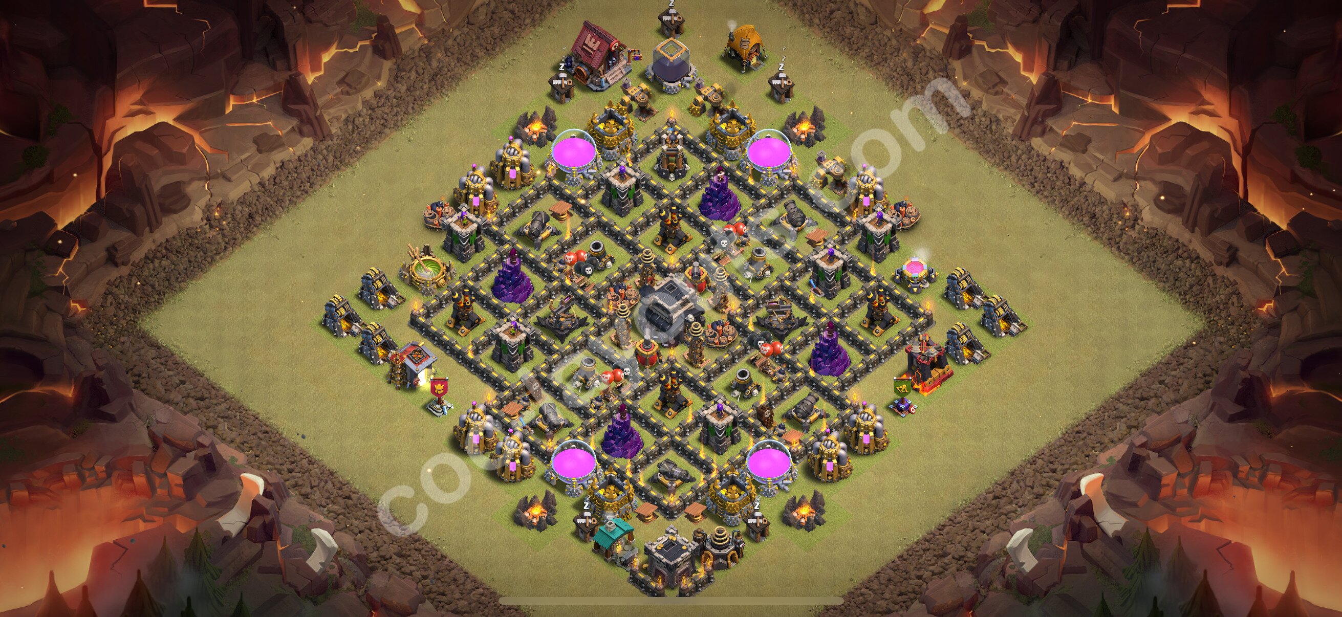 TH9 Die Anti 2 Sterne War Base vom RH9 #117