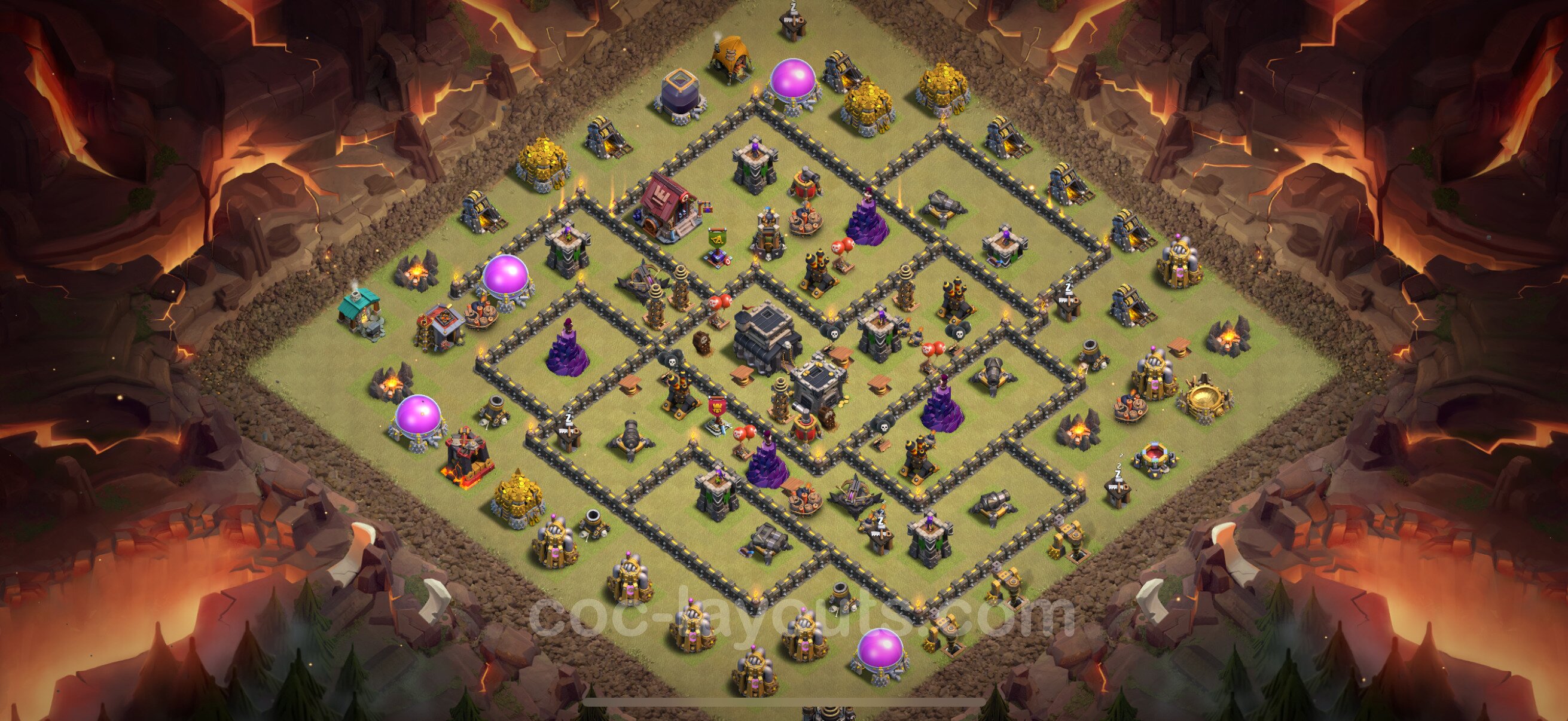 TH9 Die Anti 2 Sterne War Base vom RH9 #112